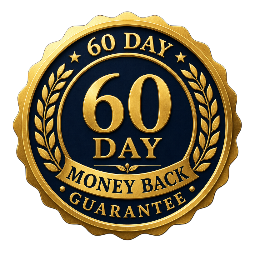 Jellyfil 60-day money-back guarantee seal